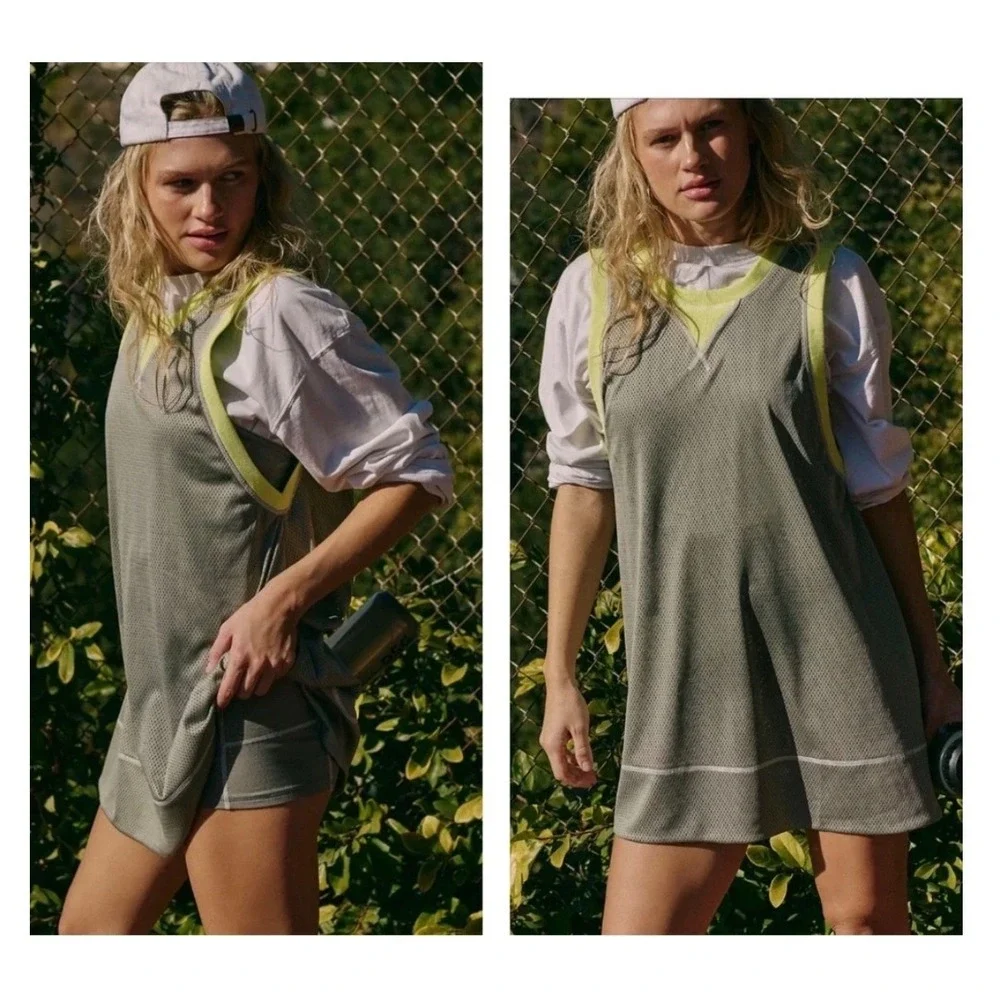 Free People Movement Walk Out One Piece in Sage Stone  XS Excellent Condition